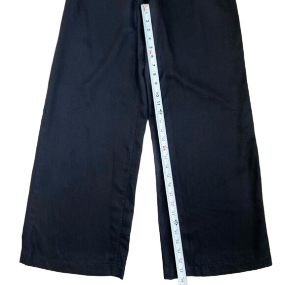 Free People x Revolve Black Tuxedo Jumpsuit 0 Lace Inset Wide-Leg Open Back - Picture 11 of 13